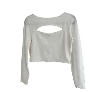 CALIA Swim White Rash-guard with cut out detail - Large